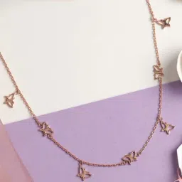 Clara 92.5 Sterling Silver Butterfly Necklace for Women-13
