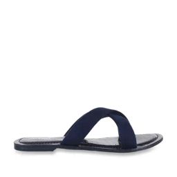 Walkway Women's Blue Cross Strap Sandals-image-85