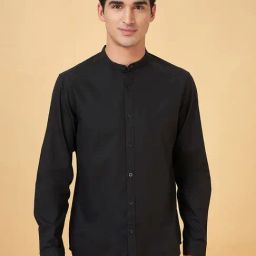 Byford By Pantaloons Anthracite Cotton Slim Fit Shirt-image-1