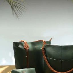 Tohl Teal Green Solid Medium Shoulder Handbag-5