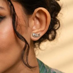 Shaya 925 Oxidized Silver Chatpat Earrings-picture-19