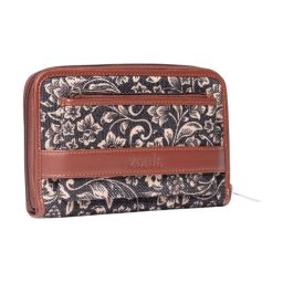 ZOUK Flomotif Multicolor Printed Zip Around Wallet for Women image 3