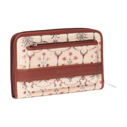 ZOUK Taj Nakashi Multicolor Printed Zip Around Wallet for Women image 3