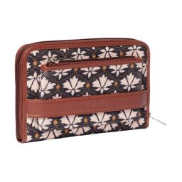 ZOUK Bidri Kaiser Multicolor Printed Zip Around Wallet for Women image 3
