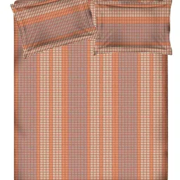 Layers Cotton Plus Brown Cotton Blend 120 TC Double Size Bed Sheet with Pillow Cover image 3