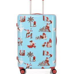 American Tourister Blue x Love Child Masaba Printed Medium Hard Sided Checked Luggage-picture-23
