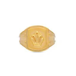 C. Krishniah Chetty Group 22k Regal Gold Crown Ring for Men-picture-7