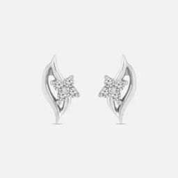 Botanical Chic Silver Stud Earrings for Women 925 Silver-image-82
