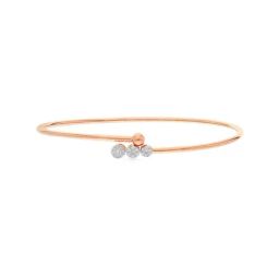 Malabar Gold and Diamonds 18k Rose Daimond Oval Bangle-image-56