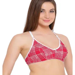 Clovia Red Non-Wired Non-Padded Full Coverage Bra image 4