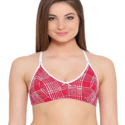 Clovia Red Non-Wired Non-Padded Full Coverage Bra image 1