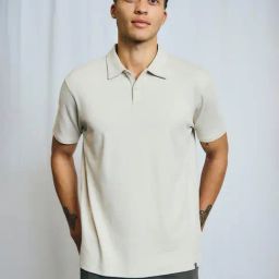 Bruun & Stengade Beige Regular Fit Solid T-Shirt-picture-1