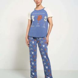 Dreamz by Pantaloons Blue Pyjamas Set-image-68