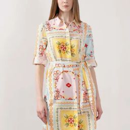 Vero Moda Cloud Dancer Printed Casual Dress-image-7