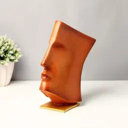 Smokey Cocktail Orange Resin Book-Face Abstract Sculpture-image-36