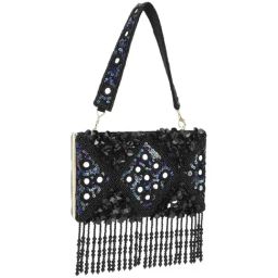 Lavie Luxe Black LX Flower Clutch Clutch-picture-16