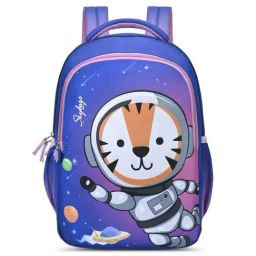 Skybags Snuggle 03 Orchid Blue Polyester Printed Backpack - 18 Ltrs-21