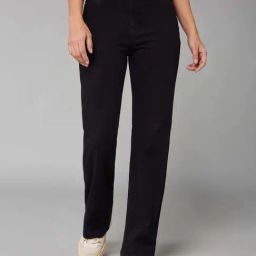 Dolce Crudo Black Straight Fit Jeans-image-40