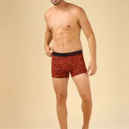 Van Heusen Multicolored Cotton Regular Fit Printed Trunks image 3