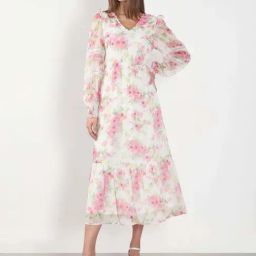 Vero Moda Cloud Dancer Printed Casual Dress-picture-32