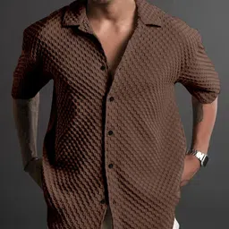 Moda Rapido Standard Regular Fit Short Sleeves Opaque Casual Shirt-image-27