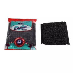 Shagun Dish Cloth Cleaning Pad Steel Fabric and Foam10x9x1.7 cm Black, S-37 (Pack of 12)-35