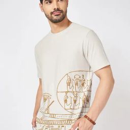 7 Alt by Pantaloons White Asparagus Cotton Relaxed Fit T-Shirts-picture-13