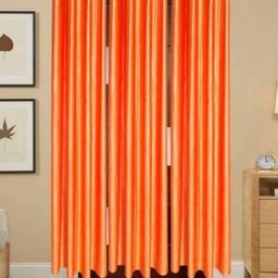 BELLA TRUE Orange 3 Pieces Door Curtains-image-60
