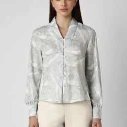 Van Heusen Grey Printed Shirt-image-14