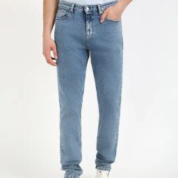 TOMMY HILFIGER Blue Cotton Regular fit Solid Jeans-image-92