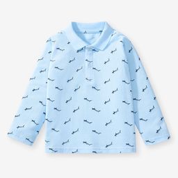 JC SPARKLE Girls Conversational Printed Polo Collar Cotton T-shirt-image-69