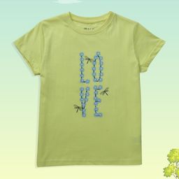 Gini and Jony Girls Yellow Printed Top-image-4