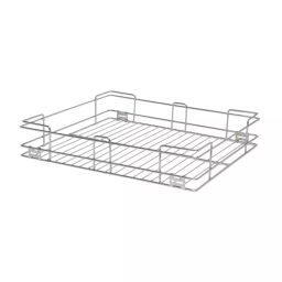 Everwin Gold Series Plain Basket Stainless Steel 15x20x6 inch with 6 mm Wire, Silver-image-36