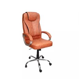 CELLBELL® Franco C51 Orange Leatherette High Back Revolving Chair with Pure Soft Cushioned Arm Rest & Height Adjustable High Back Boss Office Chair-picture-37