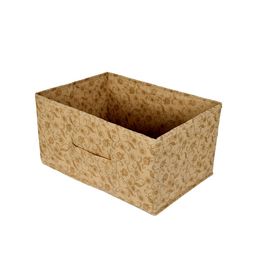 Kuber Industries Set Of 5 Beige Metallic Floral Printed Drawer Storage Organizers image 2