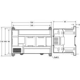 Omron X Type Programmable Controller, CP1H-X40DT-D-34