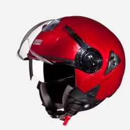 Studds Cherry Red Xtra Large (600 mm) Open Face Helmet, Downtown-image-47