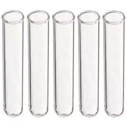 Lab Junction 3.5 ml Glass Colorimeter Test Tubes with Round Bottom Pack of 5 Pcs-16