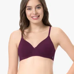 Every De by Amante Purple Padded Non Wired Full Coverage Bra-image-80