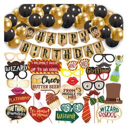 Wobbox Happy Birthday Props Happy Birthday Banne Harry Potter Theme Decoration Items Multi Color -Pack Of 51-image-54