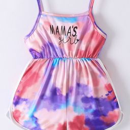 Kookie Kids Sleeveless Jumpsuit With Text Print - Multicolor-image-12