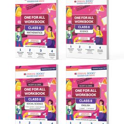 Oswaal NCERT & CBSE One For All Workbook For Class 8 | Mathematics | Science | Social Science | English | Updated As Per NCF | MCQ's | VSA | SA | LA | Set Of 4 Books | For Latest Exam-9