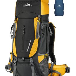 TRAWOC TERRABOUND 60L Internal Frame Backpack Rucksack with Rain Cover Shoe Compartment Yellow-image-100