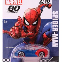 Marvel Go Single Knight Spider-man Toy Car - Blue & Red-image-39