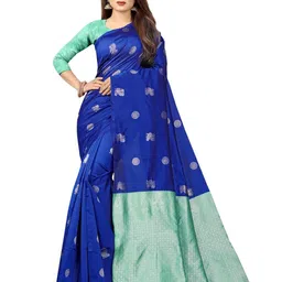 SHOP DROP Woven Design Zari Pure Silk Banarasi Saree-picture-53