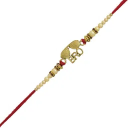 MEIRA JEWELLERY 3-Pcs Rakhi With Roli Chawal & Greeting Card-17