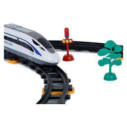 Sanjary Fully Functional Remote Control RC Simulation Model High-Speed Bullet Train set 39pcs with Big Size Track Backward Forward Radio Control Express Train color design may vary image 2