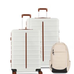 Assembly Unisex Set Of 2 Textured Hard-Sided Trolley Suitcase-6