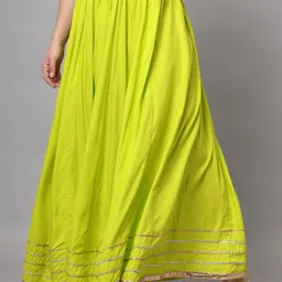 NYPA Women Solid Flared Maxi Skirts-picture-22