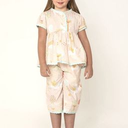 Cherry Crumble Girls Printed Night suit-picture-15